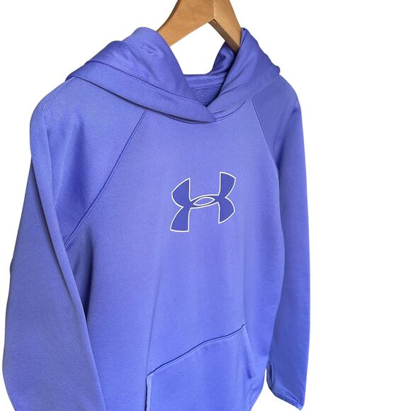 Under Armour Tops - Under Armour Storm1 Hoodie Women's M Purple Fleece Lined Athletic Pullover Sweat